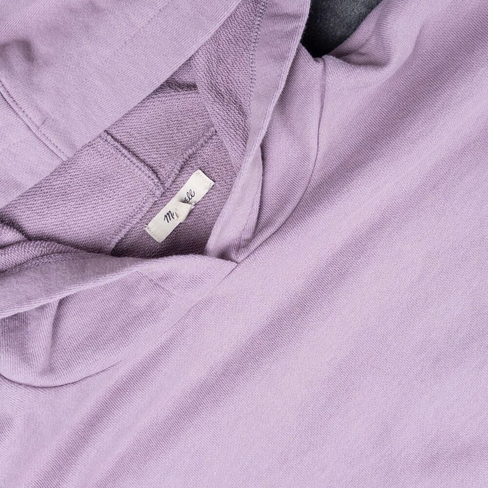 Madewell Women’s Hoodie Puff Sleeve Lavender Pullover Size Large